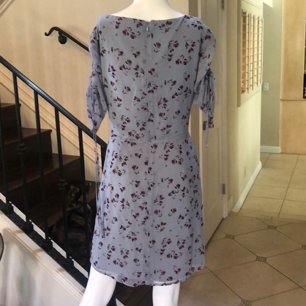 WAYF Larissa Rouched Mini Dress Size Medium - Picture 6 of 8